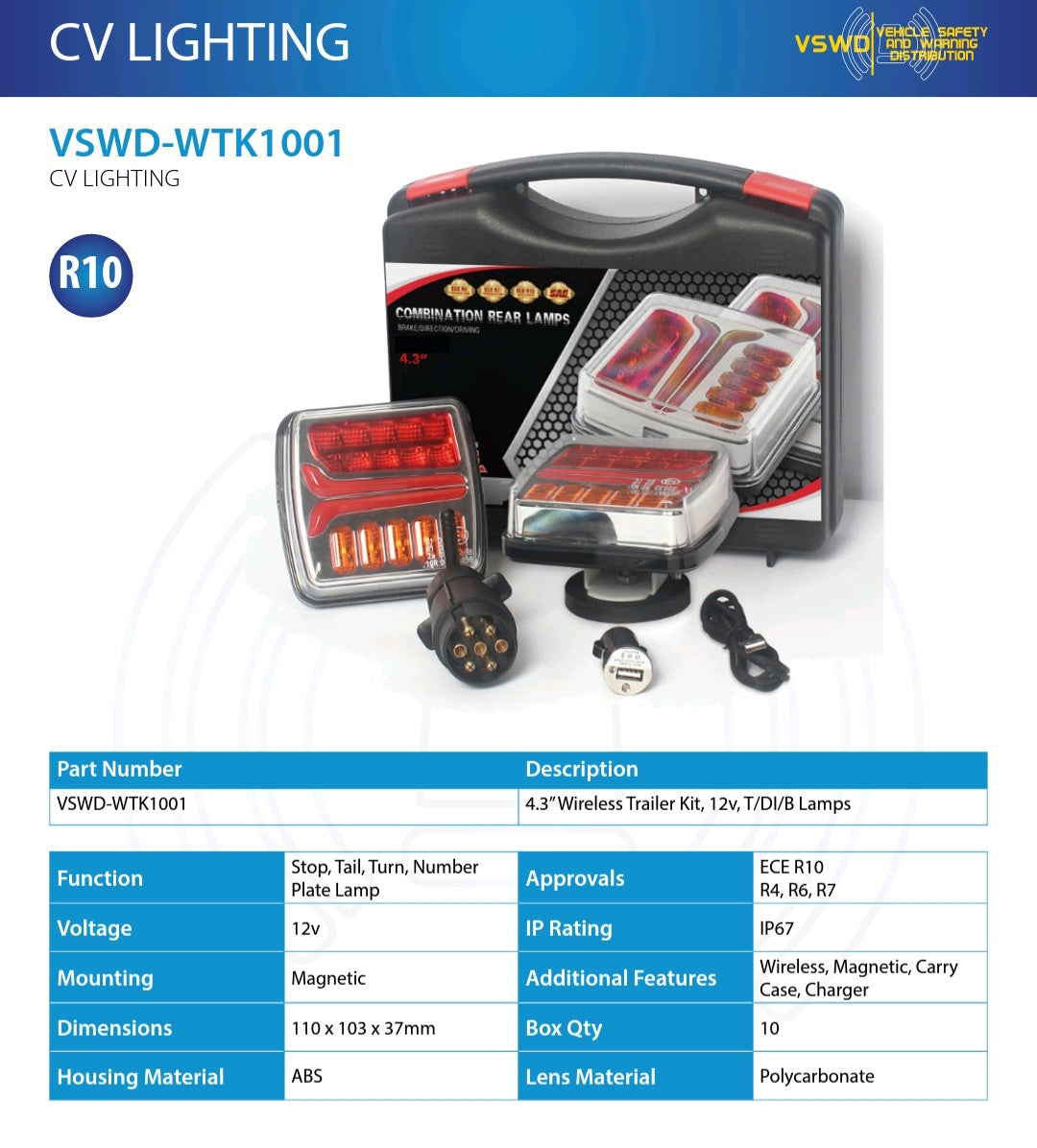 Wireless Trailer Kit 12v