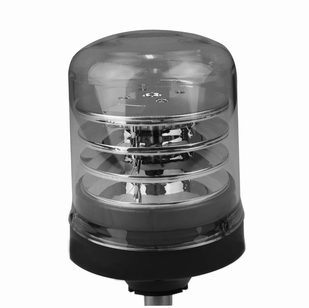 Britax Beacon 12v/24v B201 1 Single Bolt Clear Lens Amber LED